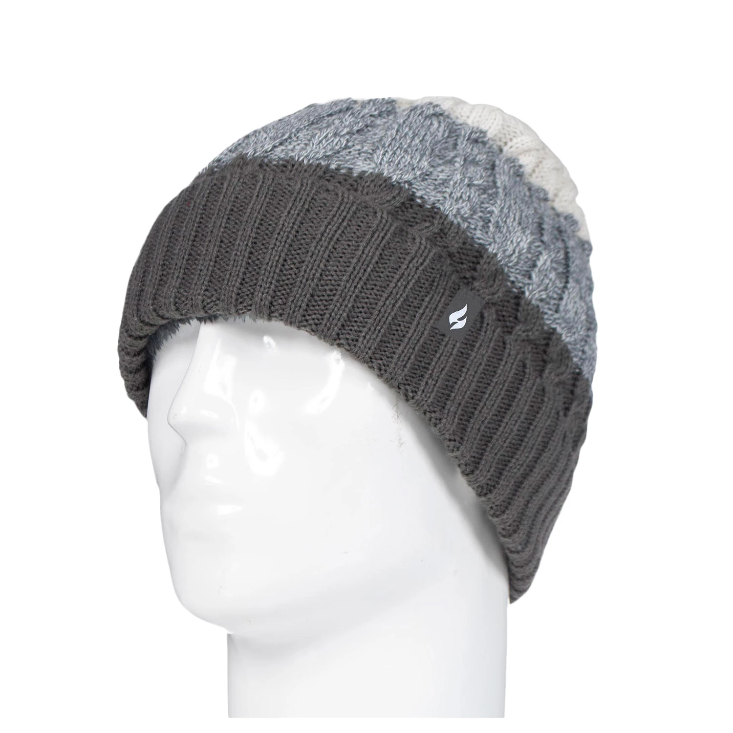 Heat Holders Men's 3-Tone Knit Beanie 3 Heat Holders Men's 3-Tone Knit Beanie