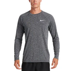 Nike Men's Long-Sleeve Hydroguard Heather Swim Top -Sports Store 4510 12846 0590 015 zoom 50
