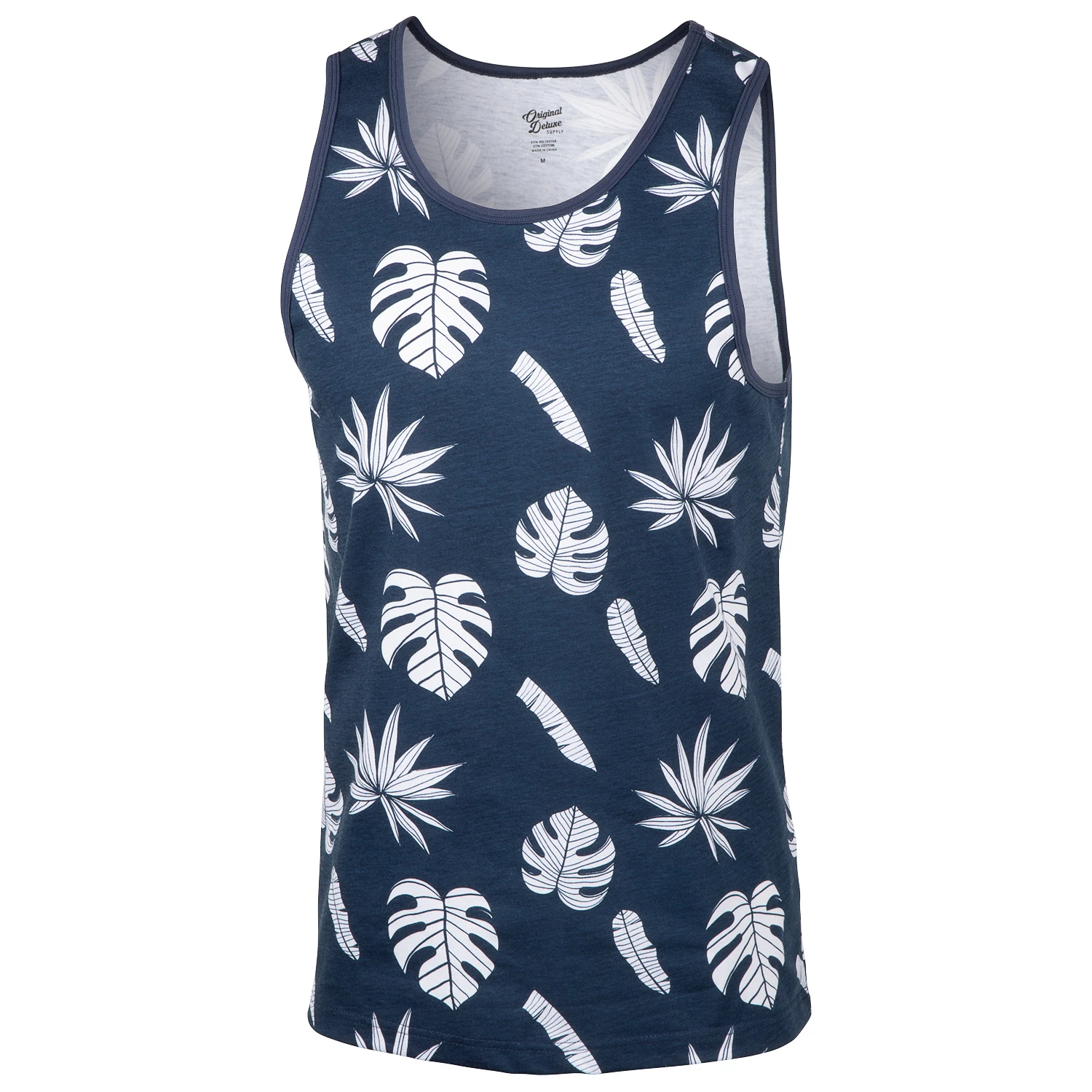 Original Deluxe Men's All Over Palm Tank Top 3 Original Deluxe Men's All Over Palm Tank Top