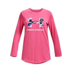 Under Armour Girls' Camo Long-Sleeve Tee