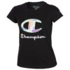 Champion Girls' Multi Stripe Pattern Tee -Sports Store 4735 15526 0061 015 zoom 02