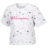 Champion Girls' Paint Splatter AOP Boxy Tee