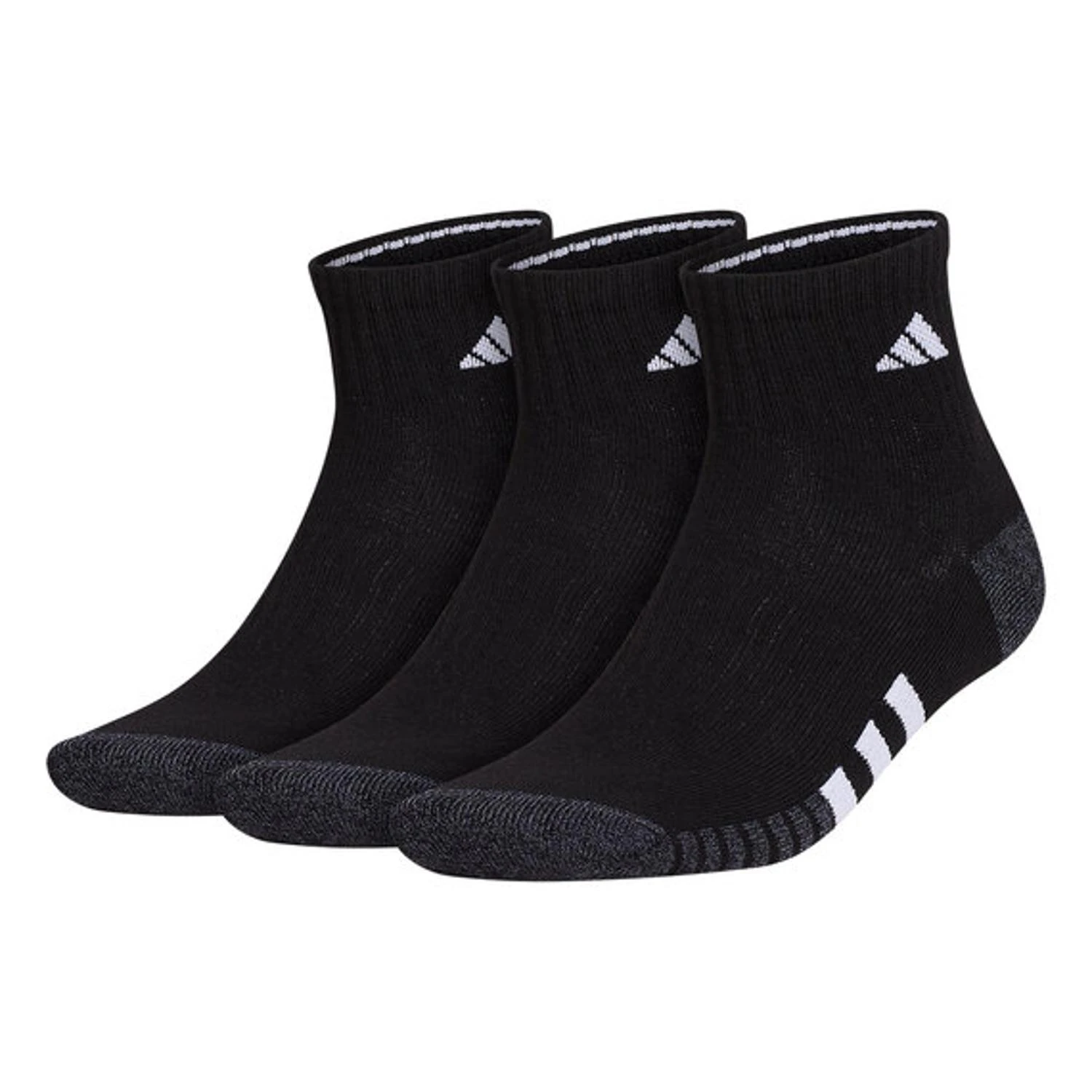 Adidas Cushioned II Quarter Socks - 3-Pack 3 Adidas Cushioned II Quarter Socks - 3-Pack