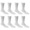 Wilson Men's Athletic Crew Socks - 8-Pack -Sports Store 4940 13195 0018 100 zoom 03