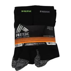 RBX Men's Cushion Crew Socks - 6-Pack -Sports Store 4940 15608 9717 015 zoom 21