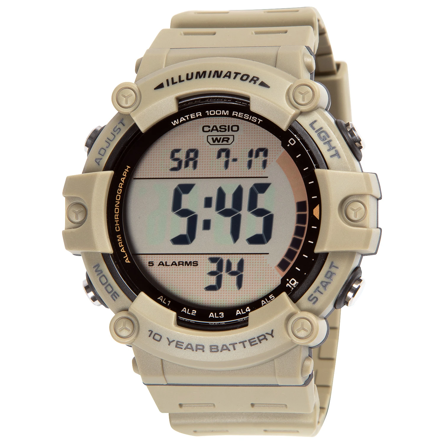 CASIO 100M Water Resistant Large LCD HD Screen Watch 3 CASIO 100M Water Resistant Large LCD HD Screen Watch